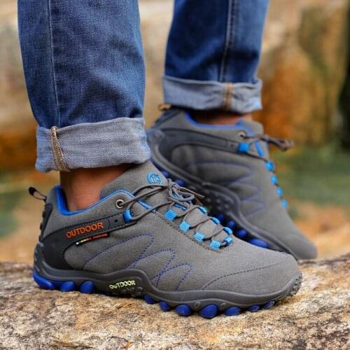New Mens Casual Shoes male couple outdoor shoes lace hiking shoes non-slip wear-resistant running shoes