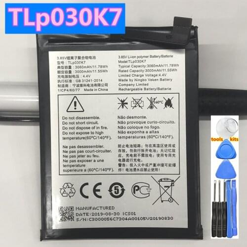 New Original 3060mAh TLp030K7 Replacement Battery For Alcatel Onetouch TLp030K7 Batteries + Tools