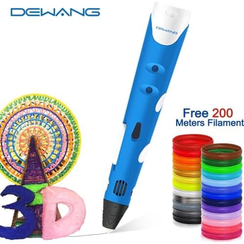RU Stock Fast Ship DEWANG 3D Printer Pen Free 200 Meter ABS Filament 3D Pen for Kid Birthday Gift 3D Printing Pen Toys for Kids
