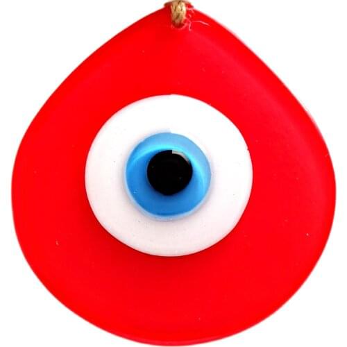 Evil Eye Beaded Drop Pattern Pomegranate Flower Color Handmade Glass Wall Ornament