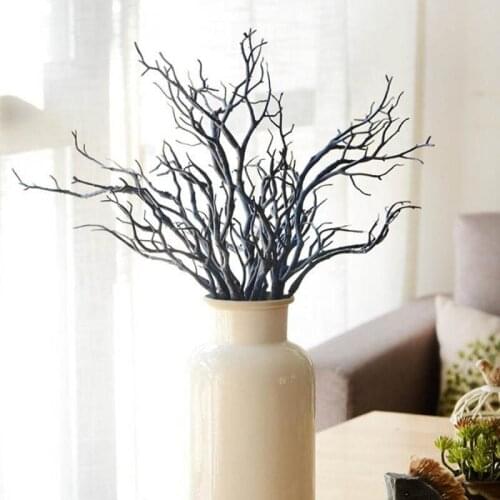 Dried Tree Home Decor Peacock Coral Branches Plastic Artificial Plants Christmas Wedding DIY Decoration Supplies