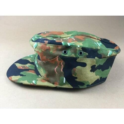Tomwang2012. WWII WW2 GERMAN ARMY LEIBERMUSTER CAMO FIELD CAP SOLDIER MILITARY HAT COLLECTION WAR REENACTMENTS