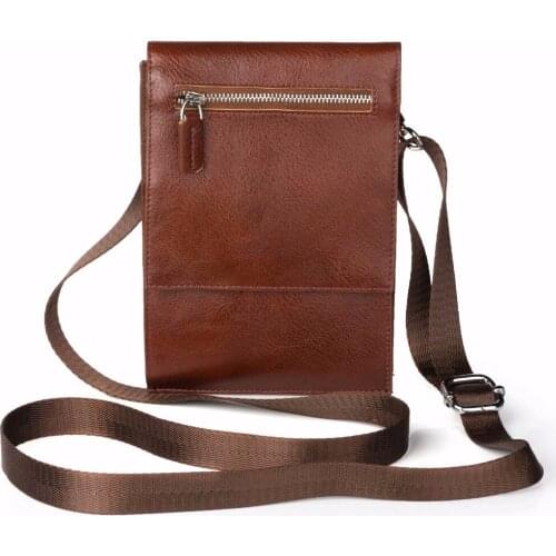 Universal Leather Shoulder Belt Phone Case Pouch For Galaxy A8+ (2018)/A8 (2018)/C7 (2017) J7+/C8/Note7R/J7 Max/J7 Pro/Note 5/A5