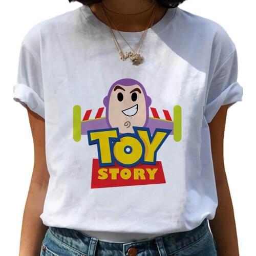 Women T shirt Loose Casual Toy Story Buzz Lightyear Print Tshirt Short Sleeve Summer New Unisex T-Shirts Plus Size T-Shirt