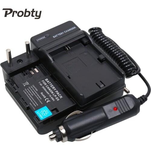 Probty 1pcs LP-E6 LPE6 LP E6 Digital Battery + charger + car charger for Canon DSLR EOS 5D 60D 5D2 5D3 7D 7D2 6D 36D 70D