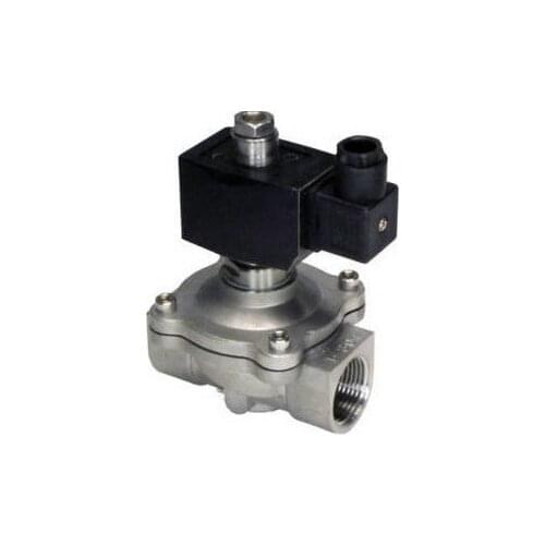 12V 1" NPT NC 2 Way SS304 Viton Seal Solenoid Valve Water 2S250-25-V-D With CKD Square Coils