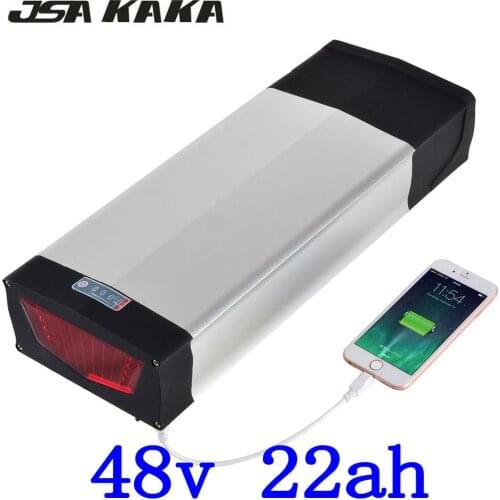 48V 20Ah Rear Rack E-Bike Battery 48V 22AH 20AH Electric Bicycle Batteries 48V 1000W 1500W 2000W Lithium Battery with 2A charger