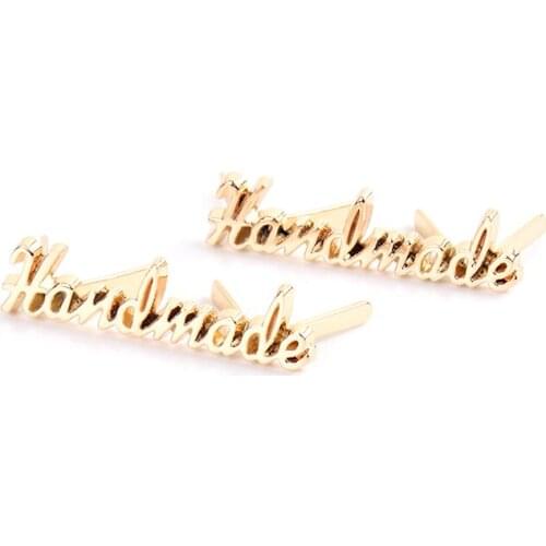 5x Handmade Logo, Purse Tag For DIY Handbag Small Label For Bag Parts