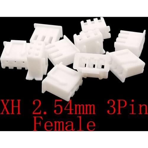 XH-2.54-3P 3 Pin Spacing 2.54mm Pitch Terminal Housing Plastic Case Female Jack Connector XH 2.54 3P Socket Holder shell Housing