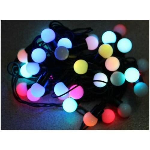 6M 40 LED Ball shape lamp String Fairy Light color Changing RGB Christmas Wedding party Xmas home tree decoration 220V