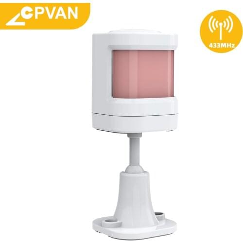 CPVAN Infrared Alarm Detector Human Body Sensor 433mhz Security Home Alarm System PIR Motion Sensor Detector
