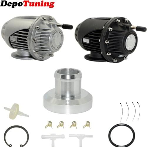 DepoTuning Blow Off Valve BOV Original Package Turbo Original Logo SSQV SQV 4 IV High Performance Black/Silver