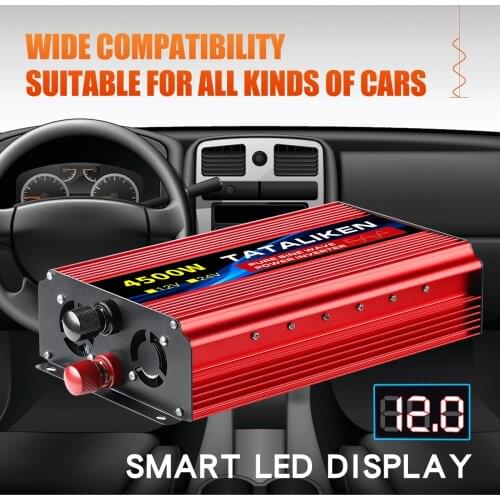 Pure sine wave inverter 12V 24V to 220V 1600W 2500W 3500W 4000W DC to AC voltage converter 12 220 mini-car power supply