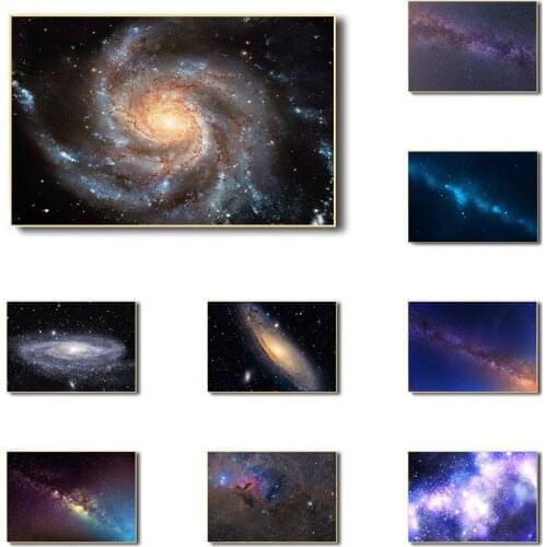 Space Universe Nebula Clouds Wall Pictures for Living Room Modern Home Decoration Galaxy Starry Sky Canvas Painting No Frame