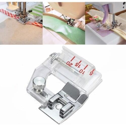 Drop Shipping 2019 Home Adjustable Bias Binder Presser Foot Feet for Sewing Machines AA7657