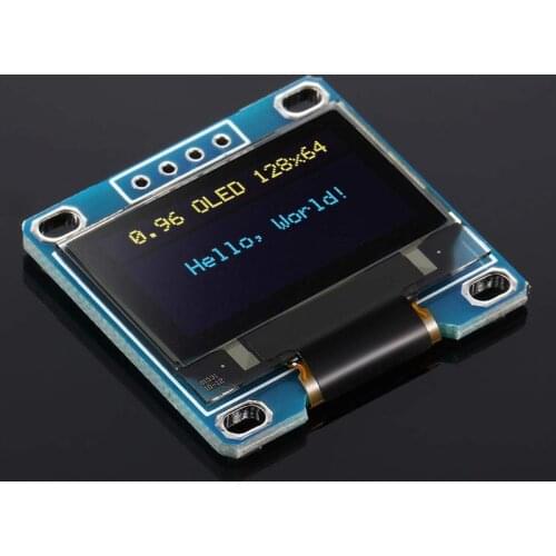 5 Pcs 0.96 Inch OLED Module 12864 128X64 Yellow Blue SSD1306 Driver I2C IIC Serial Self-Luminous Display Board