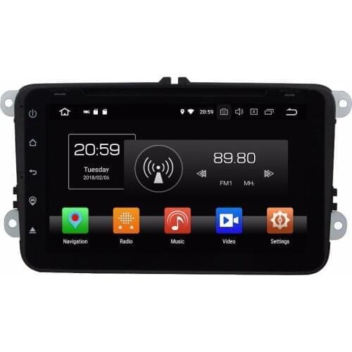 8" Android 9.0 For Volkswagen For VW Magotan Caddy Passat Car Radio 8 Core 4+32GB 4+64GB Multimedia Audio Stereo DSP Recorder