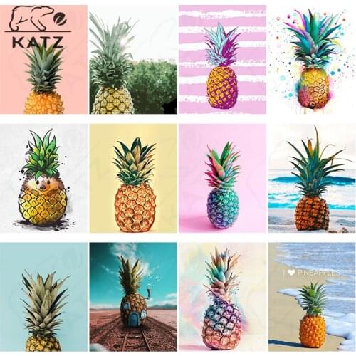 Pineapple Diamond Painting Kit Tropical Fruit Embroidery Crossing Diy Seascape Mosaic Art Gift Cross Stitch Home Decoration