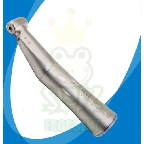 SOCO COXO Dental Handpiece Slow Low Speed Contra Angle 1:1 with LED Fiber Optic for Endodontics Fit E-Type Air Motor Dentistry