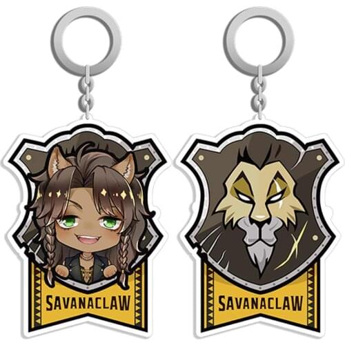 NEW Game Cosplay keychain accessories charm Twisted-Wonderland Leona Kingscholar Cosplay Double-Side Acrylic Toy Keychain