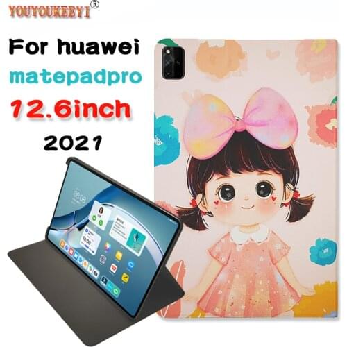 New Case For Huawei Matepadpro 12.6 2021 5G Tablet PU Leather Stand Cover For HUAWEI WGR-AN19 WGR-W19 12.6Inch
