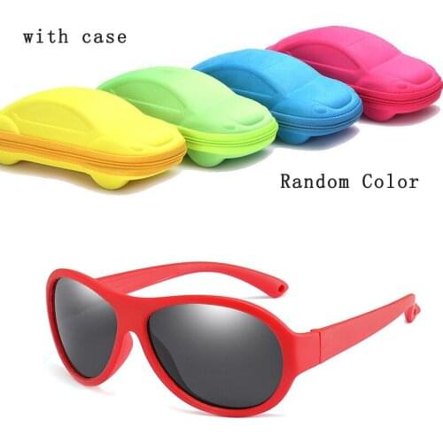 Oval Polarized Kids Sunglasses Children Silicone TR90 Sun Glasses Girls Boys UV400 Child Goggles Gafas De Sol R02 Color Frame
