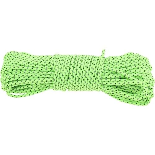 66ft Strong Reflective Guyline Tent Tarp Rope Guy Line Camping Cord Paracord Guide Rope Glow At Night