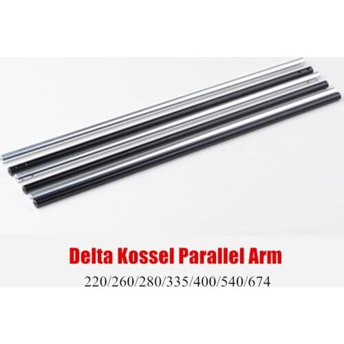 SWMAKER All metal Diagonal Push Rod Arm silver/black parallel arm Fisheye for Rostock Delta Kossel Mini 3D Printer