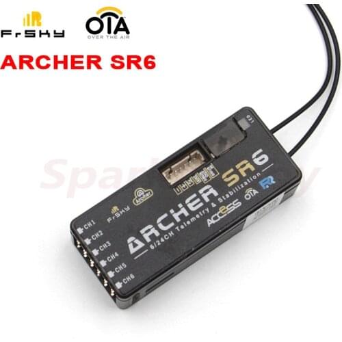 FrSky 2.4GHz ARCHER SR6 RECEIVER ACCESS Protocol With OTA 6/24CH Gyro-Stabilized S.Port / F.Port / F.Port 2.0 Signal Redundancy
