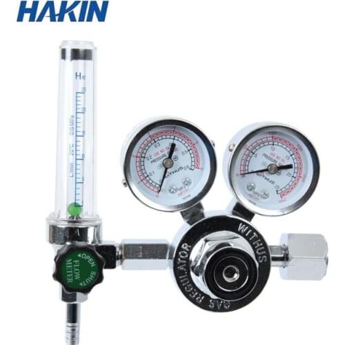 Qingdao Huaqing YQD-731L nitrogen pressure reducer with flowmeter meter, double head flow adjustable pressure reducer