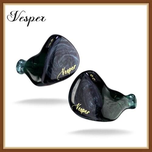 QOA Vesper 1BA + 1DD Auricular De Odo Hbrido Conductor Auriculares HIFI DJ Monitor Auriculares Earphones Rosa Kinera YH623