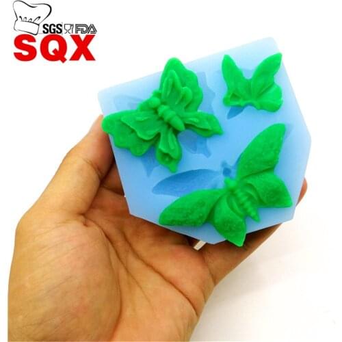 New arrival 3D butterfly silicone cake mold, DIY silicone moulds Butterfly Silicone Molds Fondant cake Decorating Tools SQ16175