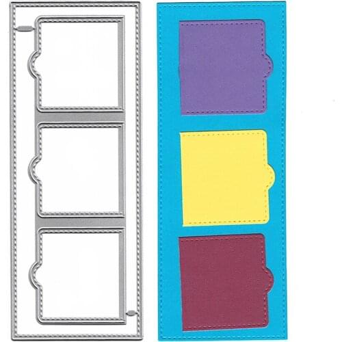 Slimline Card Dies Punch For Scrapbooking Mold Cutting Die Cutting Templates For Cards Photo Frame Scrapbook Die Cutter Crafts