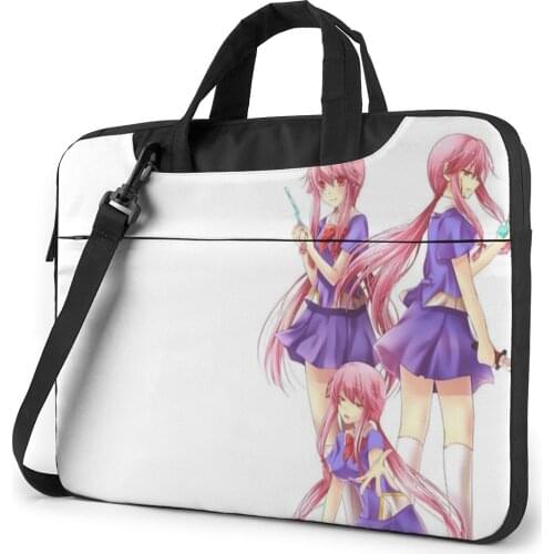Mirai Nikki Laptop Bag Case Travelmate Messenger Computer Bag Carry Cute Laptop Pouch
