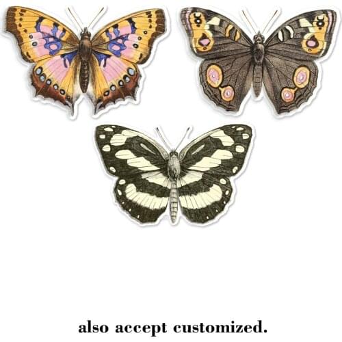 Butterfly Vinyl Stickers Waterproof Water Bottle Laptop Decal Bedroom Wall Decor