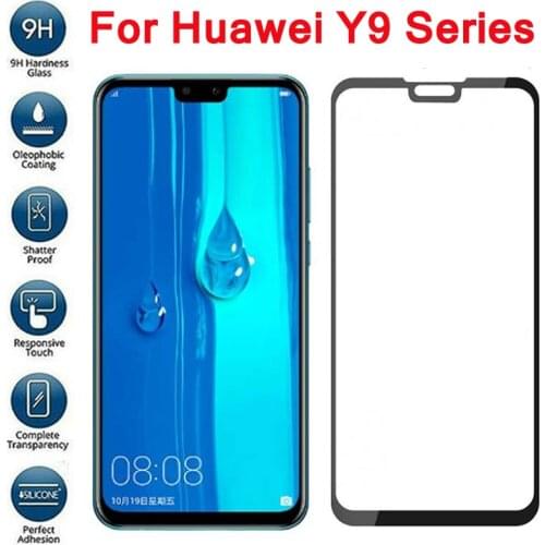 3D Full Cover Protectiv glass on the for huawei y9 2018 Screen Protector For huawei Y9 2018 glass huwei y9 tempered glas Film