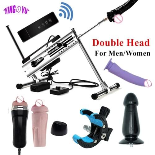 120W Powerful Sex Machines Vibrator for Women Men Vagina Anus Toys Dildo Attachment Male Penis Masturbator Adult Erotic Products
