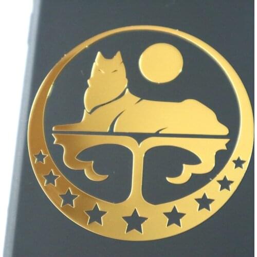 41007# Chechnya Chechen Republic of Ichkeria Chechen wolf cool nickel metal car stickers decals for Car Styling Laptop