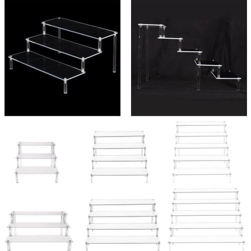 Acrylic Display Riser Stand Toy Model Perfume Cosmetics Toiletries Holder Collections Doll for Decoration