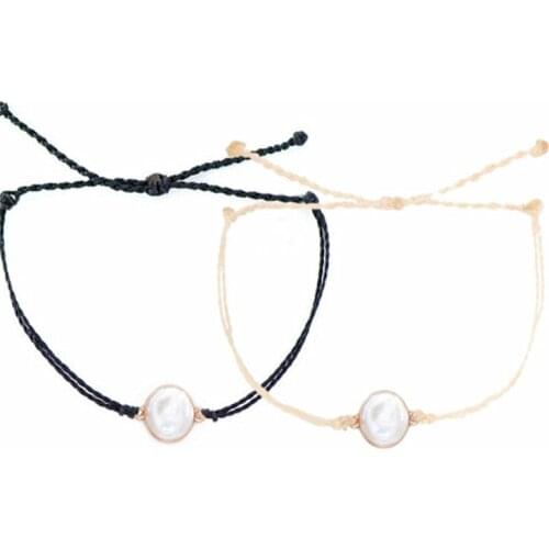 Handmade fresh water pearl bracelet women accessories bracelet femme acier inoxydable bohemian boho friendship vsco bracelets