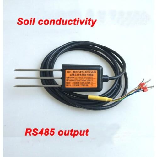 Free shipping EC10 Output RS485 Soil conductivity measurement high quality ec conductivity sensor