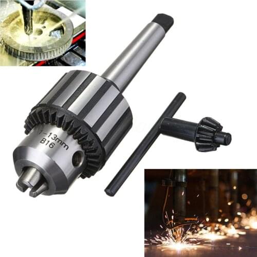 FNICEL New 1pc MT2 Mini Drill Chuck Carbide Steel Self Tighten Lathe Arbor 5/64" 1/2"