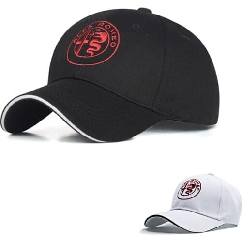 Outdoor Sports Cap Men Women Baseball Cap Summer Sunhats Peaked cap For Alfa Romeo 147 156 159 Giulia Giulietta Stelvio Mito