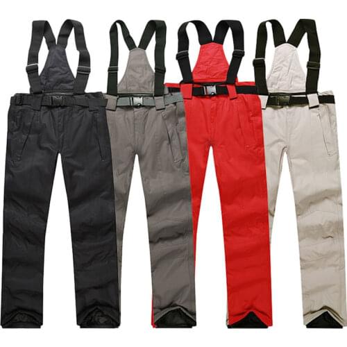 Ski Pants Men And Women Outdoor High Quality Windproof Waterproof Warm Couple Snow Trousers Winter Ski Snowboard