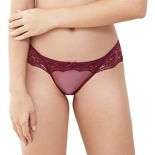 Solid Womens Panties Comfort Underwear Skin-friendly Briefs For Women Sexy Low-Rise Panty Intimates