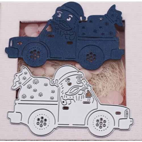 Father Christmas Gifts Metal Cutting Dies Scrapbooking Album Navidad Cards Making Decorative Crafts Embossing Stencil Dies