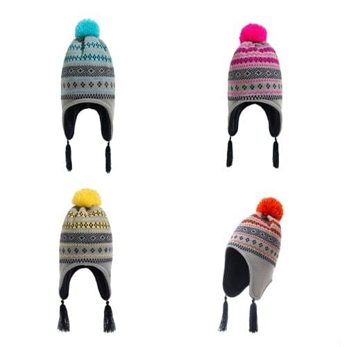 Christmas Warm Children Hat 0-3years 2020 New Winter Hats Plus Velvet Thickening Outdoor Hat for Kids Knitted Baby Cap