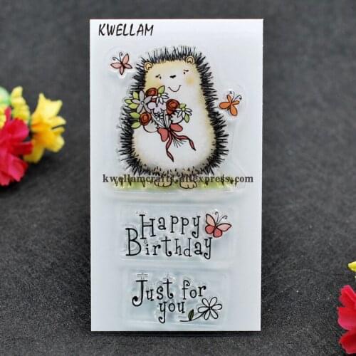Happy Birthday Just for you Scrapbook DIY photo cards rubber stamp clear stamp transparent stamp 6.5x11.5cm KW7110824