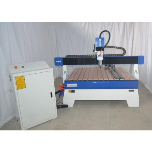 LINTCNC wood carving machine cnc router 1212 4 axis 1.5kw spindle water cooled