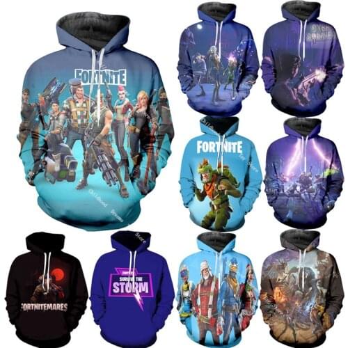 Fortnite Mens Hoodies Shooting Game Clothes Top 3D Digital Printing Hoodies for Men Kids Fashion Hip Hop Warm Hoody Streetwear